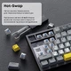 Клавиатура Ajazz AK820 Sea Salt Switch Black USB-C (AK820-SS-BGY) - изображение 11