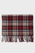 Чоловічий бордовий картатий вовняний шарф MULTI CHECK SCARF Gant OS 9920204 - изображение 2