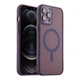 Чохол Premium TPU+PC Magnetic Matte Camera Lens with Magsafe для iPhone 12 Pro Black - зображення 5