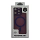 Чехол-накладка Magnetic Matte Camera Lens with Magsafe for iPhone 12 Dark Purple - изображение 8