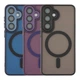 Чохол Premium TPU+PC Magnetic Matte Camera Lens with Magsafe для Samsung Galaxy S25 5G (S931) Grey - зображення 4