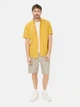 Рубашка летняя мужская Camel Active 409256-7S56-64 L Желтая (4063366235697) - изображение 3