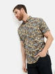 Рубашка хлопковая летняя мужская Camel Active 409274-7S74-64 XL Желтая (4063366250683) - изображение 4