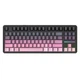 Механічна бездротова (Bluetooth + 2,4G) клавіатура з HOT SWAP Attack SHARK X87, 87 Key, 4000mAh, RGB, Win/Mac OS, УКР/АНГЛ, BlackBerry/Чорно рожева (X87BP) - зображення 1