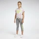 Костюм Reebok спортивний комплект футболка + капрі дитячий на дівчинку 146 см (10-11 років) рожевий, білий, сірий - изображение 1