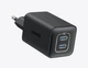 Сетевое зарядное устройство Anker Nano 3-поколения 47W - 2 порта USB-C - Black - изображение 1