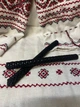Свеча из вощины (натуральный воск), черная 1шт - изображение 1