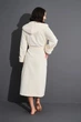 Халат жіночий з капюшоном на поясі Nusa 4275, L/XL, Кремовий - зображення 3