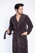 Халат чоловічий з капюшоном Nusa 2805, L/XL, Коричневий - зображення 1