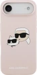 Чохол Karl Lagerfeld Liquid Silicone Double Heads MagSafe для Apple iPhone Air Pink (KLHMP17MSKCHPPLP) - зображення 2