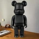 Дизайнерская игрушка Беарбрик 28 см чёрный. Статуэтка Bearbrick 400% Black. Bearbrick - изображение 4