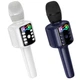 Микрофон Bluetooth Hoco L24 Shine karaoke (1200mAh, 5W) Белый - изображение 4