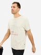 Футболка хлопковая длинная мужская Camel Active T-Shirt 1/2 Arm 409700-5T02-16 L Бежевая с принтом (4064478971732) - изображение 4