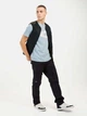 Футболка хлопковая длинная мужская Camel Active T-Shirt 1/2 Arm 409700-5T02-43 XL Голубая с принтом (4064478971855) - изображение 3