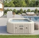 Надувной джакузи с подогревом Бассейн Intex СПА PureSpa Greywood Deluxe Wi-Fi 196 х 71 см 6 человек Объем 1098 л - изображение 10