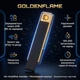 Електроімпульсна запальничка слайдер GoldenFlame, чорна - зображення 1