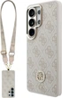 Etui Guess 4G Big Rhinestone Triangle Strap MagSafe do Samsung Galaxy S26 Ultra Pink (GUHMS26LP4G4DCSP) - obraz 1
