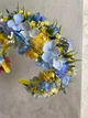Обруч Віночок на голову Прикраса для волосся жовто блакитного кольору 2714 - зображення 1
