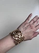 Широкий браслет-кафф «Корал» Honey Fashion Accessories золотистий (12-90) - изображение 5