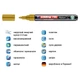 Маркер Paint e-790 2-3 мм круглий золотий edding (277034) - изображение 2