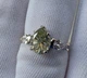 Серебряное кольцо с желтым муассанитом (9789508) - изображение 3