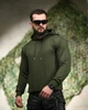 Худі Trenash двохнитка з принтом Warning олива розмір XL - изображение 3