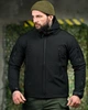 Куртка Silver Knight Windstoper Soft Shell на флісі чорна розмір S - зображення 1