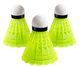 Воланчик для бадминтона Newt Badminton Shuttlecocks 3 шт желтые пробковые нейлоновые NE-BD-007GY - изображение 1
