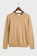 Чоловічий бежевий джемпер CLASSIC COTTON C-NECK Gant M 8030561 - изображение 5