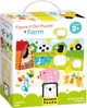 Пазл Banana Panda Figure It Out ферма 20 елементів + 11 фігурок 3695032 (5902983490326) - зображення 1