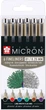 Zestaw linerów Sakura Pigma Micron 01 6 szt (8712079421748) - obraz 1