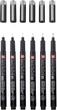 Zestaw linerów Sakura Pigma Micron Black Edition 6 szt (8712079514792) - obraz 2
