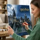 Картина по номерам Ideyka WB Harry Potter: Хогвартс ночью с красками металлик extra 40х50 см (KHO5230) - изображение 3