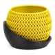 Кашпо h3li0 Echo Planter (Black/Yellow) 720 мл - изображение 1