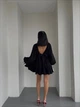 Жіноча сукня oversize з креп жатки вільного крою чорний ONE SIZE ST1061 - изображение 4
