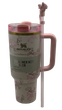 Термос термокружка Stanley Quencher H2.0 Tumbler из нержавеющей стали 1,18 л Vintage Pink Bow KT6007858 - изображение 4
