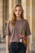 Футболка с Турецкой петли 1007м103 шоколад one size - изображение 1