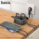 Сетевой удлинитель HOCO NS7 Sharp 1 position PD20W 1C2A desktop socket EU GER Черный - изображение 6
