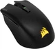 Игровая беспроводная мышь Corsair Harpoon RGB Wireless / Bluetooth / Радиоканал / PixArt PMW3325 / 10000 DPI / 6 кнопок / RGB подсветка / Съемный кабель / Черная - Б/У - изображение 2
