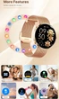 Женский смарт-часы Smart Luna черный фитнес-браслет стальной два ремешки Amoled Uwatch (387803) - изображение 13
