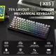 Механічна бездротова (Bluetooth + 2,4G) клавіатура з HOT SWAP Attack SHARK X85, 82 Key, RGB, Win/Mac OS, УКР/АНГЛ, Gradient Black/Чорна (X85GB) - зображення 5