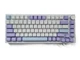 Механічна клавіатура з HOT-SWAP AJAZZ AK820 82Key, BLUE switch, УКР/АНГЛ, LED, NKRO, Violet Purple / Біла з фіолетовим (AK820VP) - зображення 1