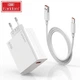 Мережевий зарядний пристрій Earldom ES-EU47 67W Turbo Charge USB-A + Кабель Type-C (QC 3.0/SuperVOOC) White - зображення 2
