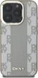 Etui plecki DKNY Leather Checkered Pattern MagSafe do Apple iPhone 16 Pro Beige (DKHMP16LPCPVSLE) - obraz 3