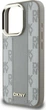 Etui plecki DKNY Leather Checkered Pattern MagSafe do Apple iPhone 16 Pro Beige (DKHMP16LPCPVSLE) - obraz 6
