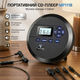 Портативний CD-плеєр MP111B Black: Програвач із динаміками, FM-передавачем, акумулятором 2000 mAh та функцією Anti-Shock - зображення 1
