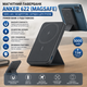 Магнітний павербанк Anker 622 (MagGo) 5000 mAh: бездротова зарядка MagSafe, складана підставка, USB-C, для iPhone 12-15 — Чорний - зображення 1