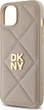 Etui plecki DKNY Quilted Stack Logo do Apple iPhone 15 Plus Beige (DKHCP15MPQDSLE) - obraz 6