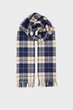 Чоловічий клітковий шарф WOOL CHECKED SCARF Gant OS 9920249 - зображення 1