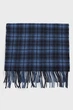 Чоловічий темно-синій картатий вовняний шарф CHECK WOVEN SCARF Gant OS 9920212 - изображение 2